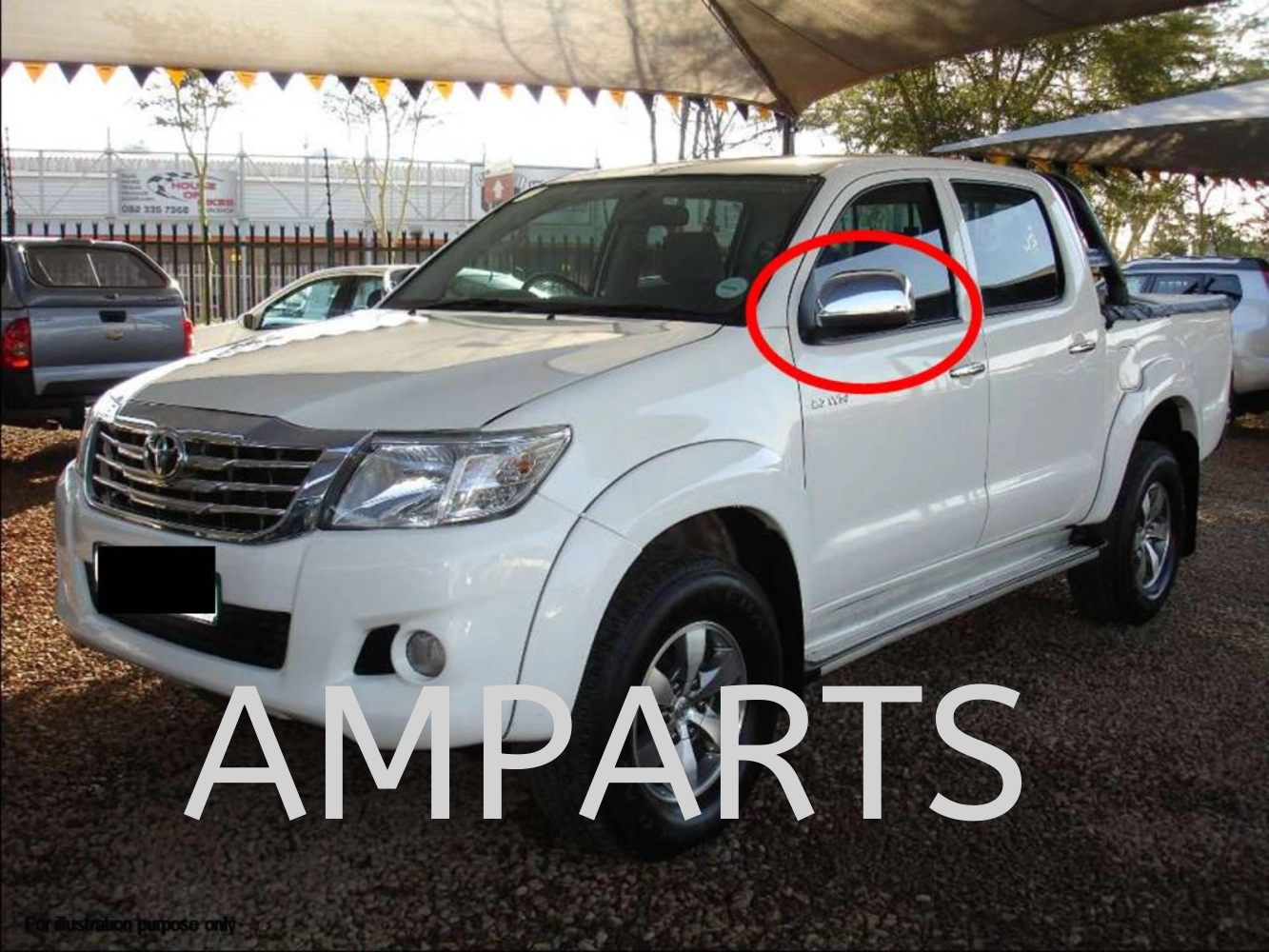 Toyota Hilux 2011 Door Mirror (Auto) 5 Pin